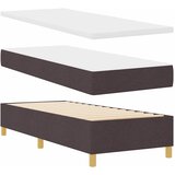  Krevet s opruga kutije Tamno smeđa 200 x 80 cm tkanina | shoptok.hr