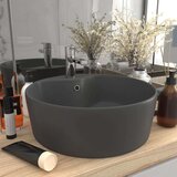 vidaXL Razkošen umivalnik mat temno siv 36x13 cm keramičen | Shoptok.si