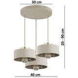  Brilagi - Visilica na sajli 3xE27/60W/230V bež/zlatna | Eponuda.com