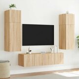  Zidni TV ormarići LED 2 kom boja hrasta sonome 80x35x31 cm | shoptok.hr