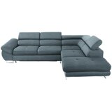 Hom`in KOTNA SEDEŽNA GARNITURA, tkanina modrosiva Cene