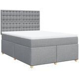  Krevet box spring s madracem svjetlosiva 160x200 cm tkanina | shoptok.hr