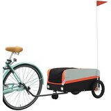 Prikolica za bicikl crno-narančasta 30 kg željezna | shoptok.hr