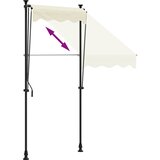 Tenda na uvlačenje krem 100 x 150 cm od tkanine i čelika | shoptok.hr