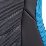 Hom`in GAMING STOL kovina, umetna masa, tekstil modra, črna | Shoptok.si