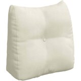 vidaXL Poglavni vzglavnik krema 45 x 24 x 50 cm Žamet | Shoptok.si