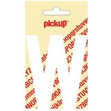 Pickup Naljepnica (Motiv: W, Bijele boje, Visina: 90 mm) | shoptok.hr