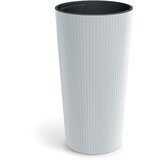 Microcer Saksija Lamia visoka 25cm sa uloškom - bela S449 | Eponuda.com