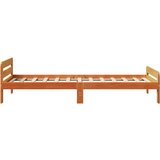  Posteljni okvir brez vzmetnice voščeno rjav 75x190 cm borovina, (21527918) | Shoptok.si