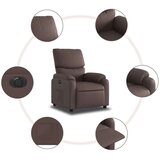  Električni naslonjač od umjetne kože smeđi | shoptok.hr