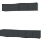  Komplet TV omaric 5-delni črn inženirski les, (20731007) | Shoptok.si