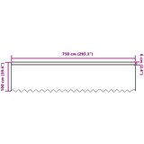  Čipkasta zavjesa sa zavjesama Bijelo 100x750cm Poliester | shoptok.hr