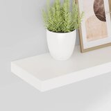  Plutajuće zidne police 2 kom sjajne bijele 60x23,5x3,8 cm MDF | shoptok.hr