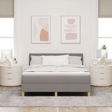  Krevet s box springom s madracem taupe 140x190 cm tkanina | shoptok.hr