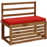  Jastučić za klupu SOEST 100% poliester Crvena 80 x 40 x 5 cm | shoptok.hr