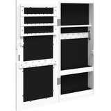  Zidni ormarić za nakit s ogledalom bijeli 30 x 8,5 x 67 cm | Eponuda.ba