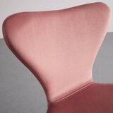 Bessagi Home stol alicia, roza, žamet | Shoptok.si