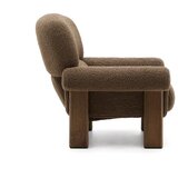Kave Home Rjav fotelj iz tkanine bouclé Nema – | Shoptok.si