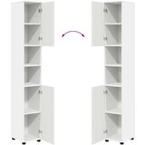  Visoki ormarić za kupaonicu s pohranom Bijelo 30 x 35 x 192 cm | shoptok.hr