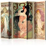  Paravan u 5 dijelova - Alphonse Mucha. Women's II [Room Dividers] 225x172 | shoptok.hr