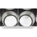 vidaXL Dozirnik za omake nerjaveče jeklo 2 x 3,5 L | Shoptok.si