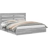  Krevet s od storage Siva Sonoma 180 x 200 cm Konstruirano drvo | shoptok.hr