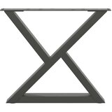  Noge za stolić 2 kom antracit 50x(42-43 3) cm čelik | shoptok.hr