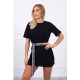 Kesi Dress with decorative belt black | Shoptok.si