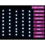  LED vilinska zavjesa 200 LED hladne bijele 8 funkcija | shoptok.hr