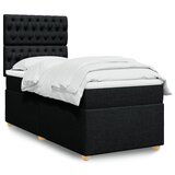 The Living Store Box spring postelja z vzmetnico črna 80x200 cm blago - Box Spring Postelja, (21428271) Cene