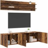 TV Jedinice Zidne 6 pcs Staro drvo Konstruirano drvo | shoptok.hr