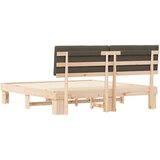  Krevetni okvir s tapiciranim uzglavljem Sivo-smeđa 180 x 200 cm | shoptok.hr