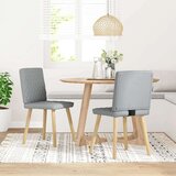 vidaXL Jedilni stoli 2 kosa svetlo sivo blago | Shoptok.si