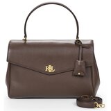 Polo Ralph Lauren FARRAH SOFT SATCHEL MEDIUM Smeđa | shoptok.hr