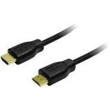 HDMI Priključni kabel [1x Muški konektor HDMI - 1x Muški konektor HDMI] 0.5 m Crna