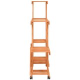  Stalak za cvijeće s kotačima 95x25x101 cm od masivne jelovine | shoptok.hr