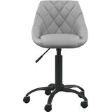  Uredska stolica svjetlosiva baršunasta | shoptok.hr