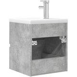  2-dijelni set kupaonskog namještaja siva boja betona drveni 41 x 38.5 x 45 cm | Shoptok.si