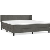 The Living Store Box spring postelja z vzmetnico temno siva 180x200 cm žamet - Box Spring Postelja, (21492373) | Shoptok.si
