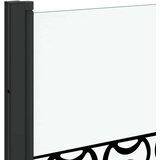  Ograda za tuš Crna i prozirna 130 x 130 cm | Eponuda.com