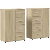 Maison Chic Komoda - Predalnik 2 kosa sonoma hrast 60x31x84 cm inženirski les, (21719329) Cene