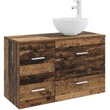 vidaXL Komplet pohištva za kopalnico 2 pcs Star les Inženirski les, (5000246035) | Shoptok.si