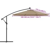  Zamjenska tkanina za konzolni suncobran boje taupe 350 cm | Eponuda.com