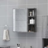 vidaXL Kopalniško ogledalo siva sonoma 62,5x20,5x64 inženirski les | Shoptok.si