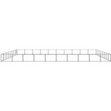 vidaXL kavez za pse crni 80 m² čelični | shoptok.hr