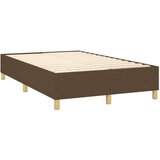 vidaXL Krevet s oprugama i madracem tamnosmeđi 120 x 200 cm od tkanine | shoptok.hr