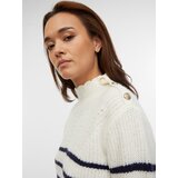 Orsay Women's Cream Striped Sweater - Women's | shoptok.hr