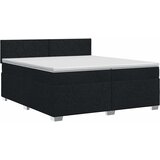  Boxspring krevet s madracem Crna 200 x 200 cm Tkanina | shoptok.hr