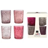 MATCH&COLOR, KOZARCI ZA VODO, ROZA, 350 ML, 4 KOS, (22153075)