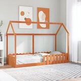 Maison Chic Otroška postelja - Otroški ležaj - Otroški posteljni okvir voščeno rjav 80x200 cm trdna borovina, (21698338) | Shoptok.si